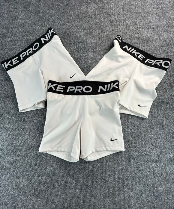 Nike Pants - Nike Pro Dri-FIT Compression Shorts 3-Pack Bundle White Black WM XS/S Athletic